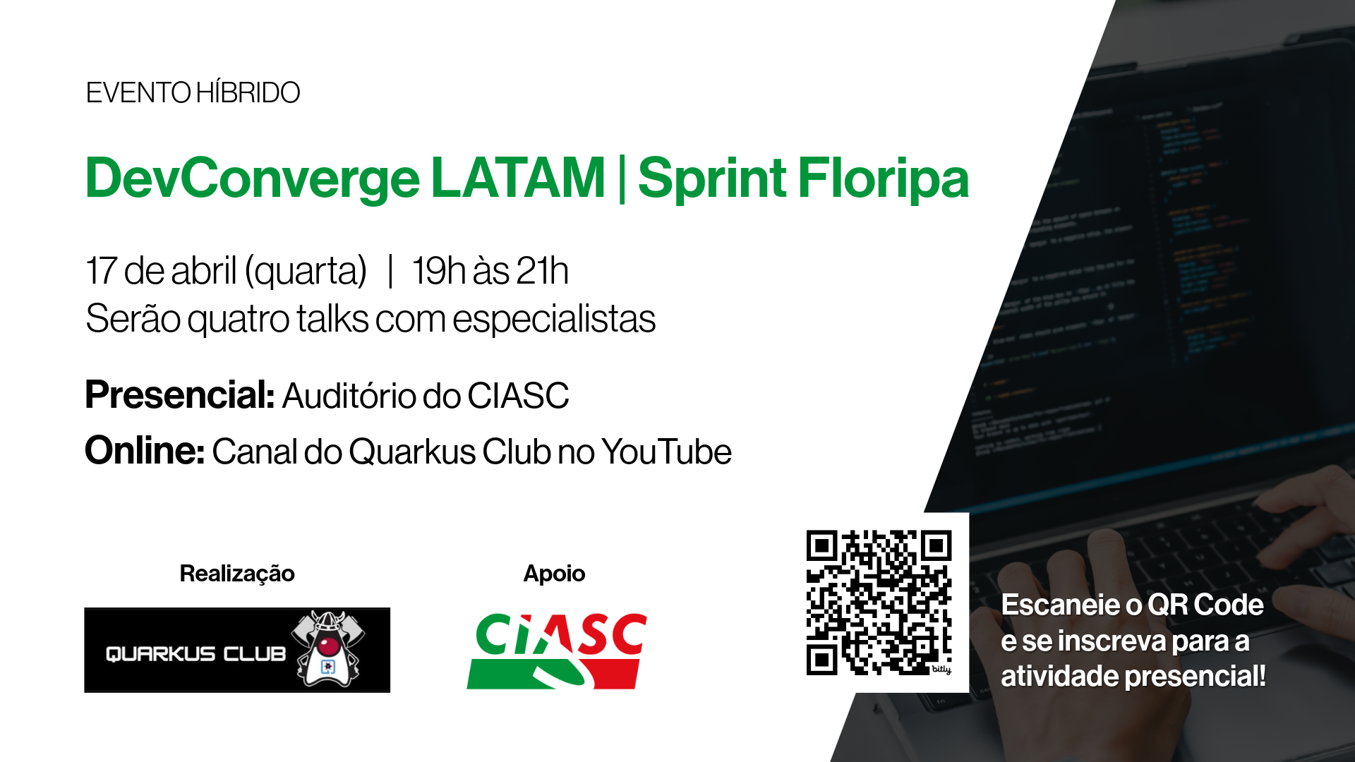 O DevConverge LATAM - Sprint Floripa contará com talks de especialistas no segmento