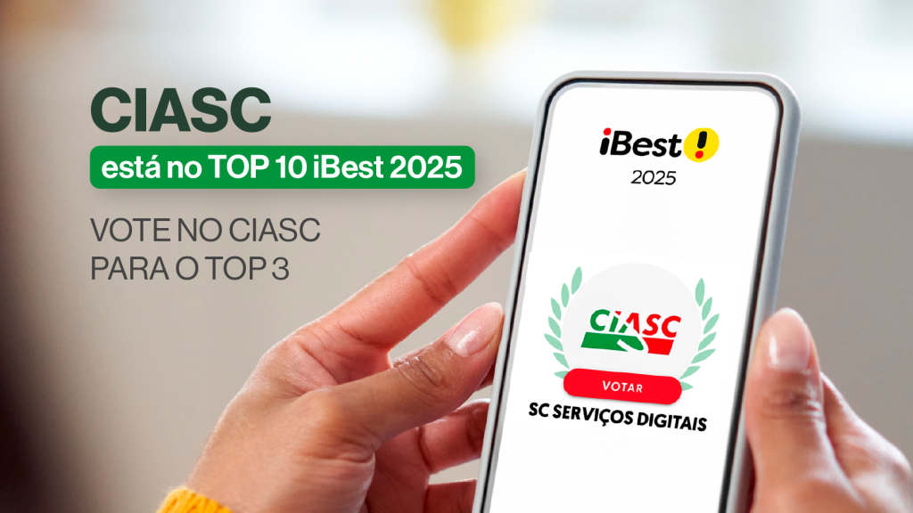 CIASC está entre os 10 finalistas do Prêmio iBest 2025 na categoria Governo Estadual