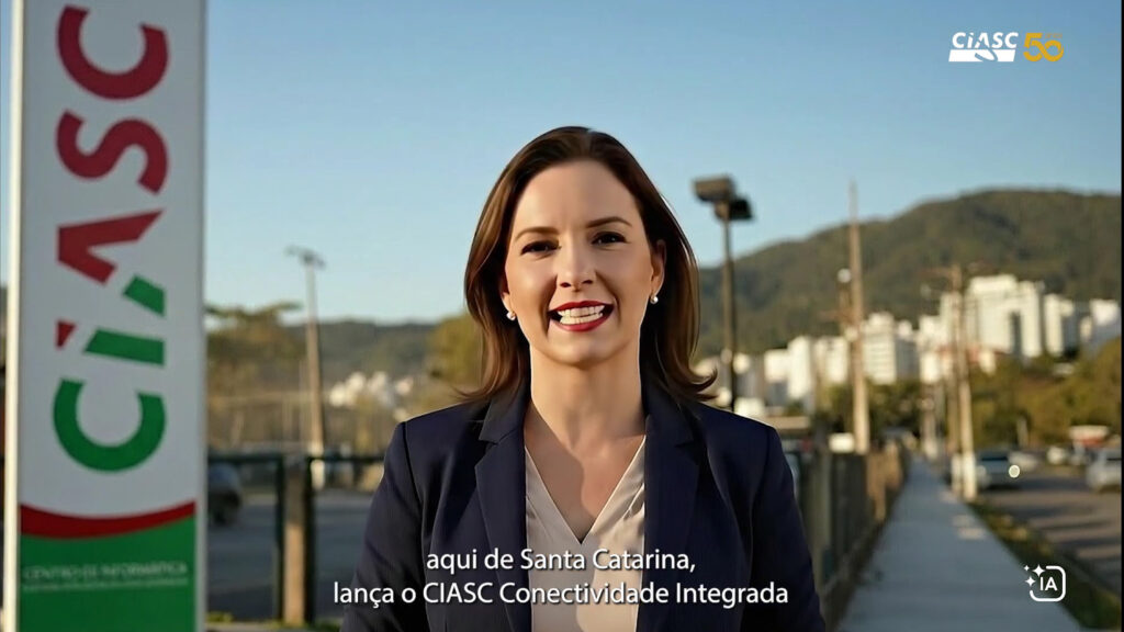 Nova solução do CIASC é divulgada em vídeo gerado com IA Generativa