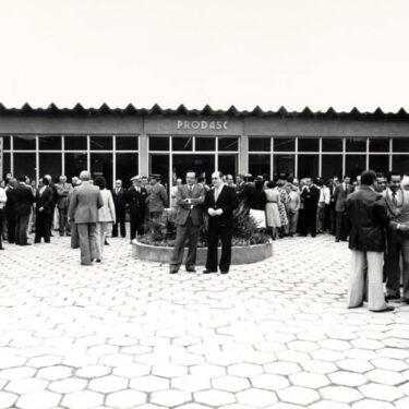 Inauguração do prédio sede da Prodasc em agosto de 1980
